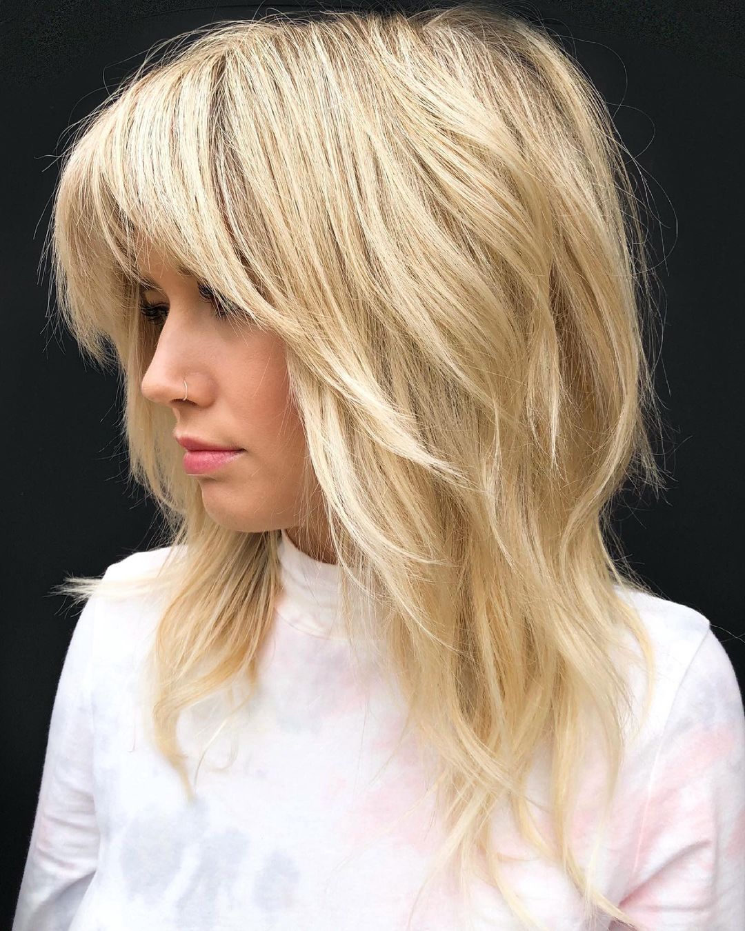 Voluminous Piece-y Wash-and-Go Shag Cut