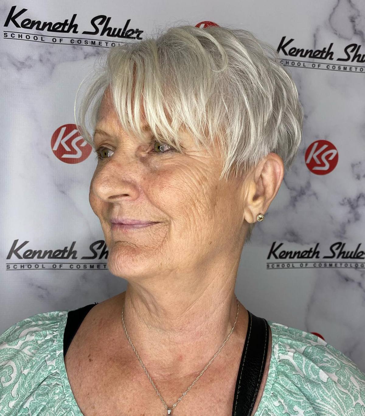 60+ Sliced Silver Pixie for Fine Hair