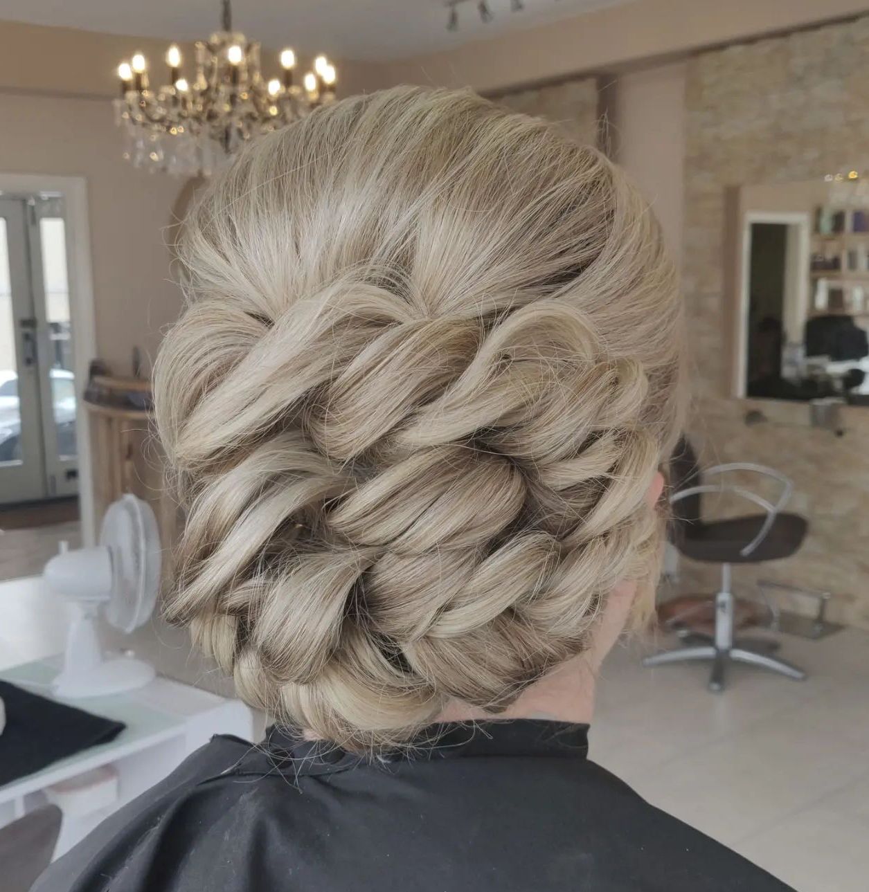 Airy Twist Jumbo Bun Updo