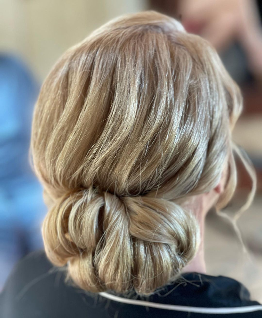 Mother-of-the-Bride Shiny Polished Chignon