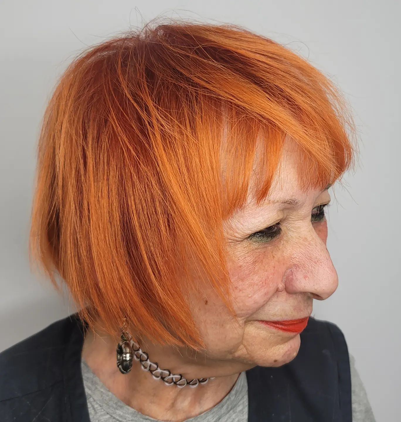 Bright Tousled Bob for Seniors