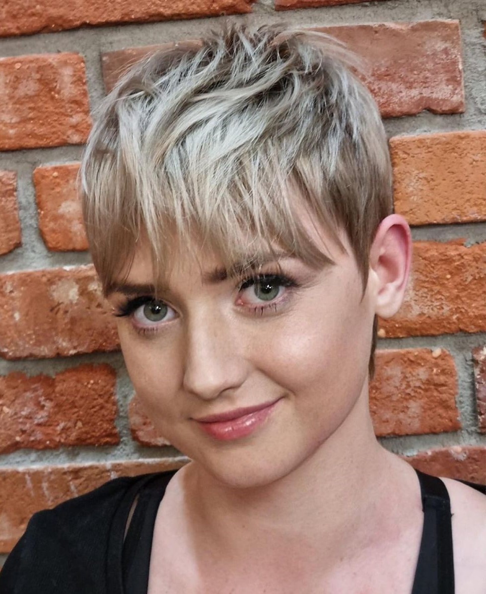 Low-Maintenance Sliced Pixie Cut